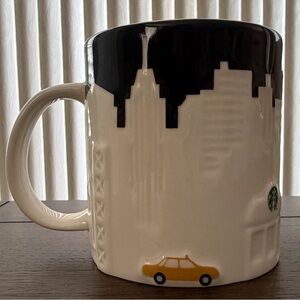 New York City Starbucks Black and White Mug